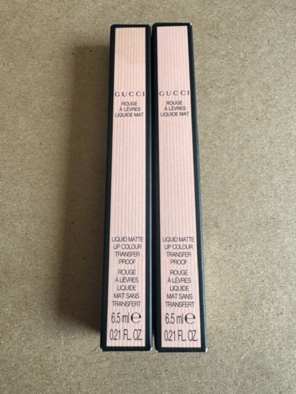 SET OF 2 GUCCI ROUGE A LEVERES LIQUID MAT LIPSTICKS